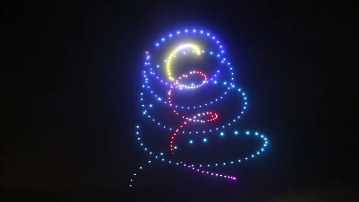 Fiocchi di Luce drone show over Asiago