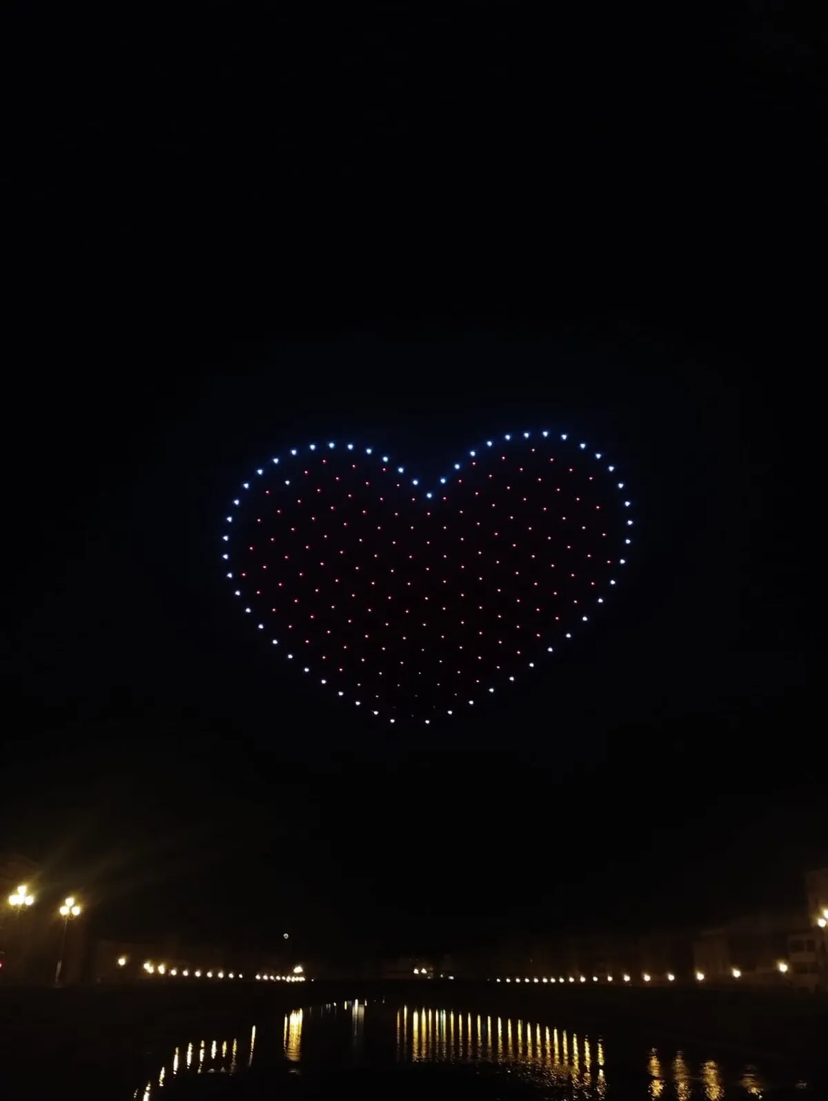 Capodanno Pisano drone show over the Arno