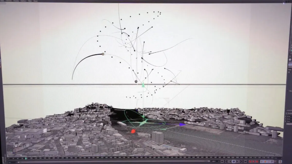 3D choreography software for drone swarm